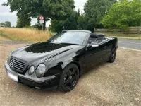 Gebraucht Mercedes CLK320 218 PS (160 kW) 2000 Schwarz Cabrio