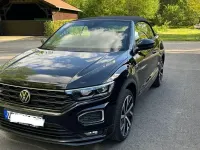 Gebraucht VW T-Roc Cabriolet R-line 150 PS (110 kW) 2021 Schwarz Cabrio