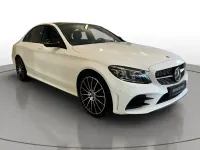 Gebraucht Mercedes C220 AMG line 194 PS (142 kW) 2021 Unilack polarweiß Limousine