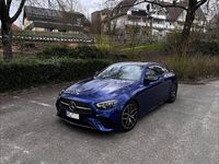 Second-hand Mercedes E220 AMG line 194 CP (142 kW) 2020 Albastru Coupe