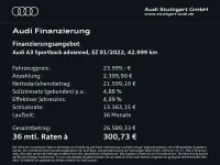 Gebraucht Audi A3 Advanced 110 PS (80 kW) 2022 Florettsilber metallic Limousine