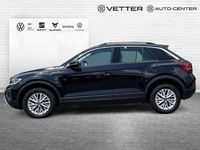 Gebraucht VW T-Roc Life 110 PS (80 kW) 2022 Schwarz SUV