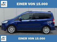 Gebraucht Ford Tourneo Courier Titanium 101 PS (74 kW) 2018 Blau metallic Van / Kleinbus