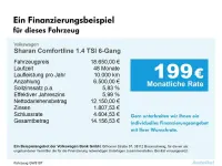 Gebraucht VW Sharan Comfortline 150 PS (110 kW) 2018 Schwarz Van / Kleinbus