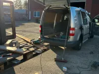 Gebraucht VW Caddy Maxi 105 PS (77 kW) 2009 Silber Van / Kleinbus