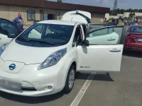 Gebraucht Nissan Leaf Visia 80 kW (109 PS) 2015 Weiß Kleinwagen