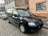 gebraucht VW Caddy Maxi III TDI 1,9 208.400km HU 06/2025 schwarz Camper Van