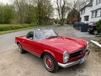 Gebraucht Mercedes 230 150 PS (110 kW) 1965 Rot Cabrio