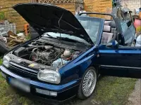 Brugt VW Golf Cabriolet 75 HK (55 kW) 1995 Blå Cabriolet