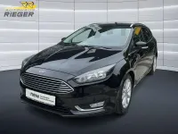 Gebraucht Ford Focus Titanium 125 PS (91 kW) 2015 Pantherschwarz metallic Kombi