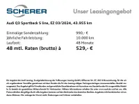Gebraucht Audi Q3 Sportback S-Line 200 PS (147 kW) 2024 Gletscherweiß metallic SUV