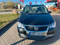 Gebraucht VW Touran Conceptline 105 PS (77 kW) 2008 Schwarz Van / Kleinbus