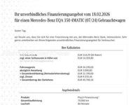 Gebraucht Mercedes EQA350 Progressive 214 kW (292 PS) 2024 Schwarz SUV