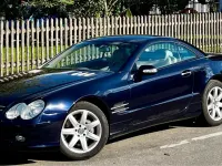 Gebraucht Mercedes SL500 305 PS (224 kW) 2002 Blau Cabrio