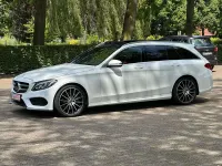 Gebraucht Mercedes C250 AMG line 204 PS (150 kW) 2016 Polarweiss  unilack Kombi