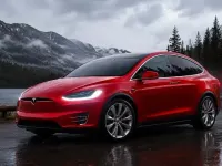 Gebraucht Tesla Model X 386 kW (525 PS) 2018 Rot SUV