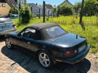 Gebraucht Mazda MX5 90 PS (66 kW) 1997 Schwarz Cabrio