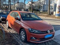 Gebraucht VW Polo Highline 90 PS (66 kW) 2018 Orange Kleinwagen