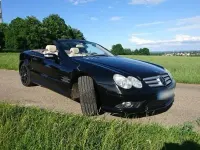 Gebraucht Mercedes SL500 387 PS (284 kW) 2007 Schwarz Cabrio