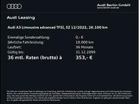 Gebraucht Audi A3 Advanced Plus 110 PS (80 kW) 2022 Weiß (ibisweiß) Limousine