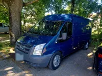 Gebraucht Ford Transit 85 PS (62 kW) 2010 Blau Van / Kleinbus