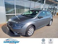 Gebraucht Seat Leon Style 105 PS (77 kW) 2014 D grau/monsungrau/pirineos gr Coupé