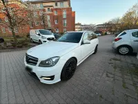 Gebraucht Mercedes C180 AMG line 120 PS (88 kW) 2012 Weiß Kombi