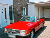 Gebraucht Mercedes SL350 200 PS (147 kW) 1973 Rot Cabrio