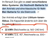Gebraucht Renault Zoe Life 67 kW (92 PS) 2016 Grau Kleinwagen