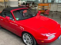 Gebraucht Mazda MX5 115 PS (84 kW) 1990 Rot Cabrio