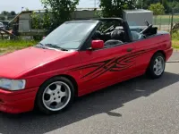 Gebraucht Ford Escort Cabriolet 105 PS (77 kW) 1991 Rot Cabrio