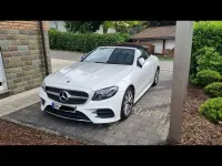 Gebraucht Mercedes E220 AMG line 194 PS (142 kW) 2018 Weiß Cabrio