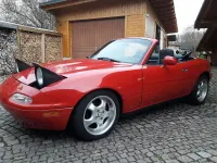 Gebraucht Mazda MX5 116 PS (85 kW) 1992 Rot Cabrio