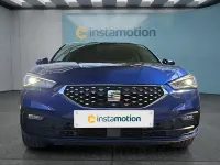 Usata Seat Leon 150 CV (110 kW) 2021 Blu Utilitaria