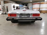 gebraucht Mercedes 560 SLR107 1989 weiß rot Leder