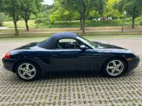 Gebraucht Porsche Boxster 204 PS (150 kW) 1998 Blau Cabrio