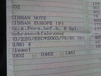 Gebraucht Nissan Note 85 PS (62 kW) 2008 Rot Kleinwagen