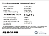 Gebraucht VW T-Cross Active 95 PS (69 kW) 2021 Rauchgrau metallic SUV