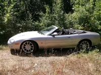 Gebraucht Jaguar XKR 363 PS (266 kW) 1999 Silber Cabrio
