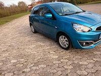 Gebraucht Mitsubishi Space Star 80 PS (58 kW) 2016 Blau Kleinwagen