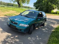 Gebraucht Mazda 323F 88 PS (64 kW) 1997 Grün Kleinwagen