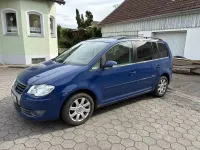 Gebraucht VW Touran 140 PS (102 kW) 2008 Blau Van / Kleinbus