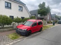 Usado VW Caddy 75 HP (55 kW) 2017 Vermelho Monovolume