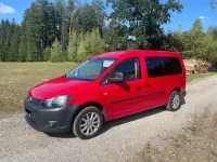 Gebraucht VW Caddy Maxi 102 PS (75 kW) 2013 Rot Van / Kleinbus