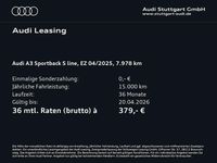 Gebraucht Audi A3 S-Line 204 PS (150 kW) 2025 Gletscherweiß metallic Limousine