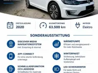 Gebraucht VW e-Golf 100 kW (136 PS) 2020 Weiß Kleinwagen