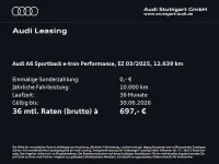Gebraucht Audi e-tron Sportback Performance 269 kW (367 PS) 2025 Mythosschwarz metallic SUV