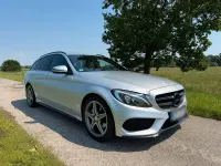 Gebraucht Mercedes C220 AMG line 170 PS (125 kW) 2016 Silber Kombi