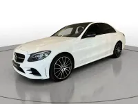 Gebraucht Mercedes C220 AMG line 194 PS (142 kW) 2021 Unilack polarweiß Limousine