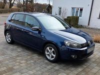 Gebraucht VW Golf VI Match 2012 Blau Kleinwagen